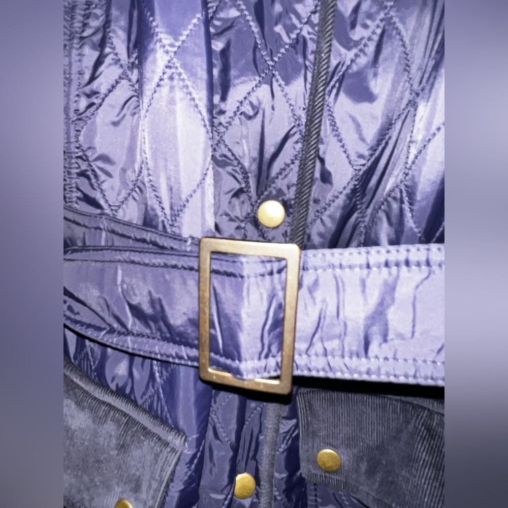 Talbots Women's Quilted Riding Jacket Blue 2X - Picture 12 of 16